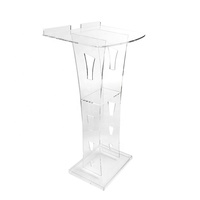 Precio de fábrica ModernDesign Otros muebles comerciales Iglesia Acrílico transparente Podio Púlpito Atril