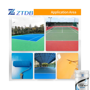 Revêtement de sol sportif personnalisé antistatique pour terrain de basket, peinture de sol à base d'eau au silicone pour stade - Product Image 1