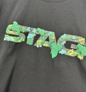 T-shirt noir vintage unisexe avec graphique coloré "HEY" & Slogan Print Casual Cotton Tee - Product Image 5