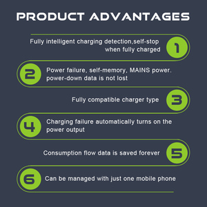 Station de charge rapide pour scooter électrique de niveau 2 36v 48v 60v 72v Certifié Rohs Chargeur 10 voies pour vélo électrique Norme d'interface CCS - Product Image 6
