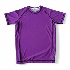 เสื้อรัดกล้ามเนื้อแขนสั้น Rybic Sports แห้งเร็ว สำหรับผู้ใหญ่ ทั้งชายและหญิง  ลายพิมพ์โลโก้ด้านหน้า - Product Image 4