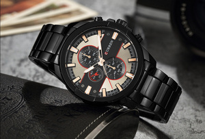 Orologi al Quarzo di Lusso da Uomo CURREN 8274 Nuovi Orologi da Polso Business in Acciaio Completo Casual Impermeabili con Movimento Ronda - Product Image 3