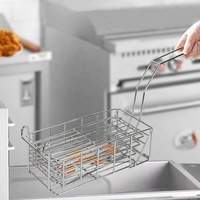 Panier de friture professionnel 3 couches en acier inoxydable 304 pour filets de poulet, morceaux de porc et poulet Zinger, pour restaurant