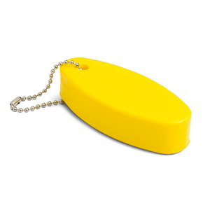 Llavero Flotante Amarillo con Cadena de Bolas para Seguridad y Visibilidad en el Agua - Product Image 1