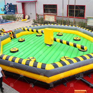 Juego deportivo inflable al aire libre Wipeout salto obstáculo barrido pierna fusión máquina juego inflable para la venta parque de atracciones - Product Image 3