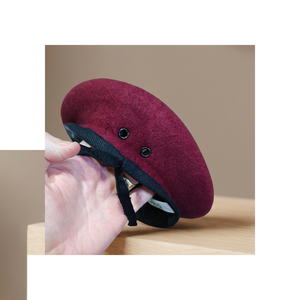 Wholesale Stylish Beret Cap for <b>Men</b> and Women Comfortable Soft <b>Wool</b> Blend <b>Hat</b> Perfect for Casual and Fashion Wear - Product Image 5