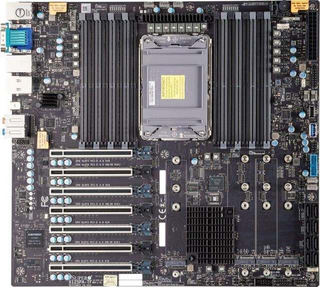Supermicro X12SPA-TF Single Channel Workstation LGA4189 Pin Dual 10 Gigabit IPMI Support 4 Graphics Cards M.2 Motherboard