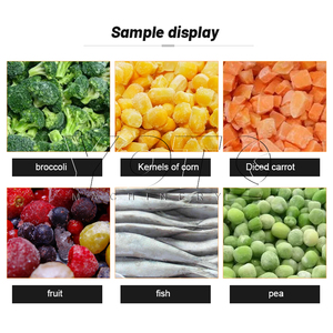 Ligne de transformation de légumes surgelés, machine d'emballage automatique, acier inoxydable 304, capacité de 300 kg/h - Product Image 3