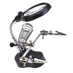 Lampe <span class=keywords><strong>Loupe</strong></span> à Col de Cygne LED avec Support de Bureau 2.5X 7.5X 10X <span class=keywords><strong>pour</strong></span> <span class=keywords><strong>Soudure</strong></span> Réparation Outil de Soudage - Product Image 6