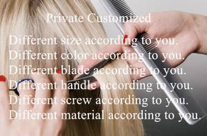 6.5インチ日本SUS440CヘアカットはさみはさみHK81プロ大型理髪サロン美容工場ファットブレードジュエルスクリュー - Product Image 6