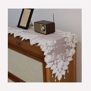Superposición <span class=keywords><strong>de</strong></span> tul con cuentas bordadas para boda, mantel elegante con cuentas y ropa <span class=keywords><strong>de</strong></span> cama para sala <span class=keywords><strong>de</strong></span> estar - Product Image 2