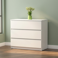 Commode à 3 Tiroirs en Bois de Haute Qualité avec Design Contemporain pour Salon Fabriquée en Malaisie Modèle 1440