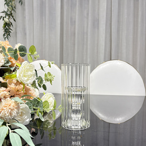 Portacandele in Vetro Economico Personalizzabile all'Ingrosso, Tubo Aperto per Candelabri in Cristallo, Decorazione Casa - Product Image 3