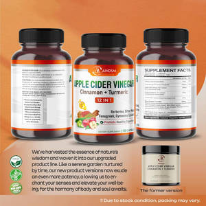 Cápsulas de Vinagre de Sidra de Manzana y Cúrcuma Personalizables, Cápsulas Adelgazantes de Vinagre de Sidra de Manzana, Cápsulas de Desintoxicación, Limpieza y Digestión, Cápsulas de Vitamina ACV - Product Image 6