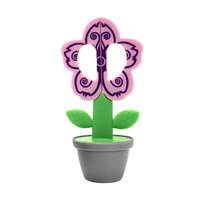 Nouvelles ciseaux en forme de fleur avec support, mignons ciseaux de bricolage pour la découpe de papier, fournitures scolaires, ciseaux de sécurité