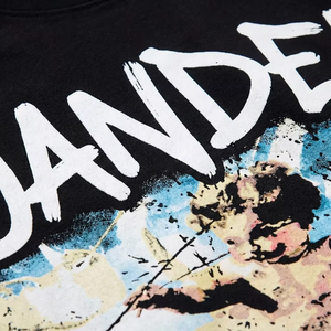 <span class=keywords><strong>T</strong></span>-<span class=keywords><strong>Shirt</strong></span> Oversize con Stampa DTG, Maglietta in Cotone Pesante Streetwear da <span class=keywords><strong>Uomo</strong></span>, Stampa Graffiti Angelo, <span class=keywords><strong>T</strong></span>-<span class=keywords><strong>Shirt</strong></span> Vintage Hip Hop Vestibilità Ampia - Product Image 4