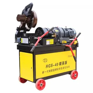 thread rolling machine 200mm hgs 40 rebar threading cutting machine