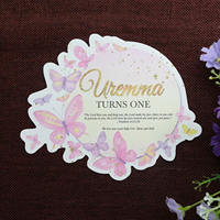 Tarjeta de Invitación Creativa con Diseño de Mariposas para Boda, Cumpleaños, Quinceañera, Impresión a Color