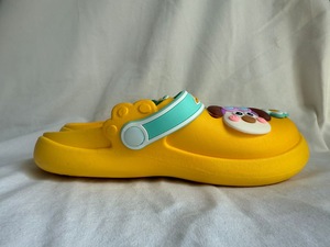 Pantofole Gialle con Punta Rotonda per Uomo, Taglie 35-40, Tomaia in PVC, Suola in EVA, Antiscivolo, per Casa, Tutte le Stagioni - Product Image 4