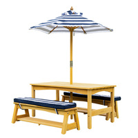 Ensemble table, chaise et parasol de pique-nique pour enfants, idéal pour le camping, la maternelle, les loisirs en extérieur, style moderne et simple, pour balcon et salon.
