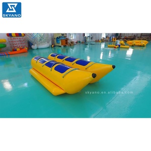 Bateau <span class=keywords><strong>banane</strong></span> gonflable personnalisé à double tube, 8 places, vélo aquatique flottant, pédalo à vendre - Product Image 6