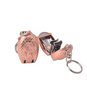 Mini coupe-ongles porte-clés en acier inoxydable, outil de toilettage portable, coupe-ongles pour voyage, maison, extérieur - Product Image 2