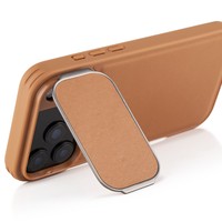 Étui de téléphone de luxe en cuir PU à rabat avec protection d'objectif, support et protection intégrale anti-chute