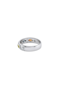 Anillo de Zafiro y Diamantes Múltiples en Plata de Ley 92.5 KLSR-11634 - Product Image 4