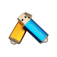 Cadeaux promotionnels populaires prix bon marché clés USB en métal pleine capacité 2 4 8 16 32 64 Go clé USB