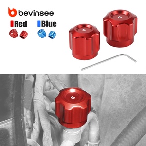 Bouchons anti-poussière de soupape de remplissage de ligne de <span class=keywords><strong>climatisation</strong></span> Bevinsee pour BMW E36 E46 E60 E90 E92 Z4 E85 X1 X3 X5 64538387438 64538387437 - Product Image 1