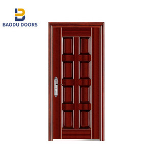 <span class=keywords><strong>Puerta</strong></span> de <span class=keywords><strong>seguridad</strong></span> de acero de alta calidad, <span class=keywords><strong>puerta</strong></span> de diseño de acero, Exterior, impermeable, oscilación, lámina de acero laminada en frío o galvanizada - Product Image 3