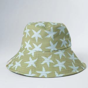 Yukaihe topi <span class=keywords><strong>Bucket</strong></span> tepi lebar desain cetak penuh kustom topi matahari kualitas tinggi dengan desain dan tag kustom - Product Image 5