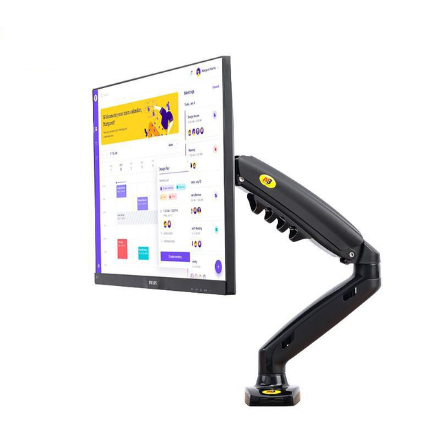 NB F80 Desktop Gas Spring 17-30" LCD LED Monitor Telescopic Holder Mount Arm Full Motion Display Stand Loading 2-9 Kgs