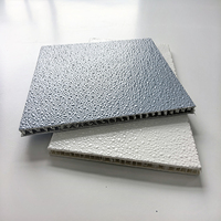Panneau sandwich FRP aluminium PP plaque composite en nid d'abeille Construction de mur extérieur polymère renforcé de fibres de verre étanche