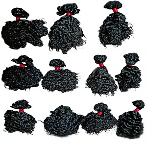 Indian Remy Human Hair <b>Extensions</b> Deep Wave Skin Weft Full Cuticle Aligned Hair Bundles <b>for</b> <b>Braiding</b> and Weaving - Product Image 5