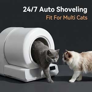 Bac à litière automatique intelligent mains libres pour chat, toilette électrique autonettoyante avec désodorisation et capteurs de sécurité (US/EU/UK/AU) - Product Image 1
