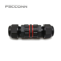 Connecteur industriel circulaire étanche IP68 PSCCONN GW16 M16 2 broches 16A 300V à bornes à vis pour éclairage paysager et projecteurs