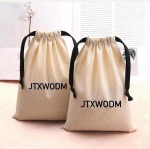Custom Logo Silk Screen/Digital Printing Recyclable Promotional Canvas <b>Dust</b> <b>Bag</b> Handbag Drawstring Cotton Gift Shoe Packing - Product Image 5