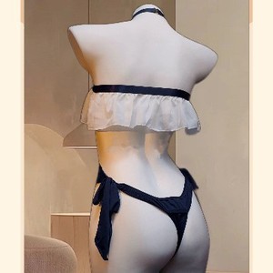 Sexy Backless Bodysuit Halter Neck Slim Fit Women's Sleepwear Viscose Knitted Soft Lingerie 8141 - Product Image 3