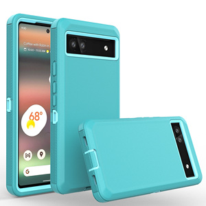 Funda protectora de grado militar para teléfono móvil, a prueba de golpes, con Clip, <span class=keywords><strong>Pixel</strong></span> para Google 6A, 360 - Product Image 4