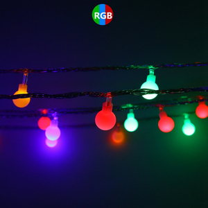 Sáng Bóng Sọc Đầy Màu Sắc Bông Bóng Chuỗi Ánh Sáng Thanh Tường Hành Lang Trang Trí Giáng Sinh Đám Cưới Đảng Cổ Tích Đèn - Product Image 3