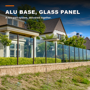 Glass Fence Panels Clear View Commercial Perimeter Barriers for Office Buildings Public Facilities and Retail Properties - Product Image 4