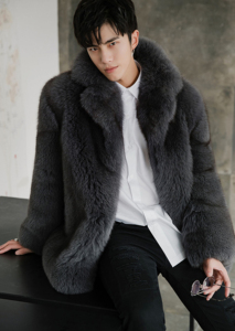 Giacca in Vera <span class=keywords><strong>Pelliccia</strong></span> di Volpe per <span class=keywords><strong>Uomo</strong></span>, <span class=keywords><strong>Cappotto</strong></span> Invernale Caldo in Visone di Alta Qualità - Product Image 2