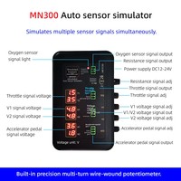 Update MN300 Auto Sensor Simulator Mechanical Tester 12V OLIVER Fit Car Rail Oxygen Oil Pressure Flow Signal Generator Black 1W