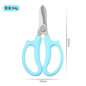 Sécateur de jardin personnalisé avec logo, ciseaux à fleurs avec manche en plastique <span class=keywords><strong>rose</strong></span>, outils floraux pour la taille DIY - Product Image 1