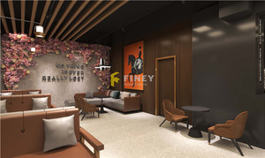 تصميم ديكور وتخطيط داخلي وخارجي لمقهى شاي بالحليب عصري، تصميم كاونتر بار مخصص للمقاهي - Product Image 4