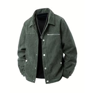 Chaqueta Clásica de Algodón para Hombre, Abrigo de Invierno de Calidad, Cuello Camisero Bordado, Botones, Ropa Casual - Product Image 3