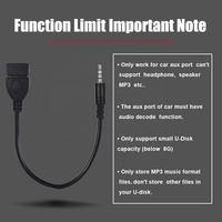 Plug & Play 3,5mm AUX Stecker-zu-Stecker OTG-Adapter mit Nylon-Ummantelung, 4K-Auflösung, kombinierter Abschirmung für Auto-Audio, USB-Laufwerke und Musik
