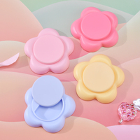 Autocollant floral pour dos de téléphone portable, blush, fard à paupières, rouge à lèvres, baume à lèvres, étui, pot cosmétique