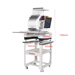 Máquina de Bordar Doméstica de Una Cabeza YunFu: La Mejor Costura Automática Computarizada para Principiantes, Fácil de Usar, Nuevo Motor - Product Image 3
